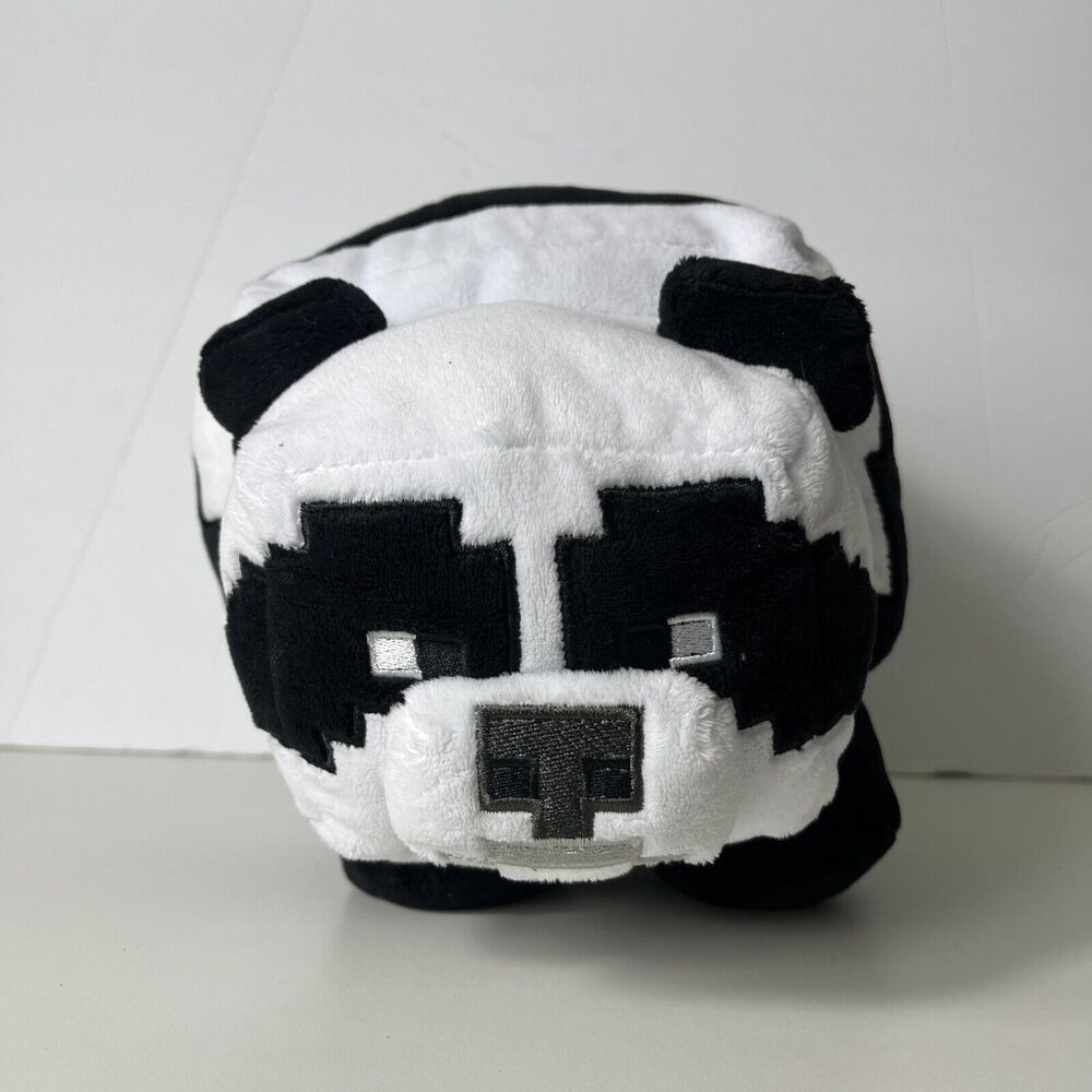 Mojang Jinx Minecraft Happy Explorer Panda Bear Plush Stuffed Animal 14”